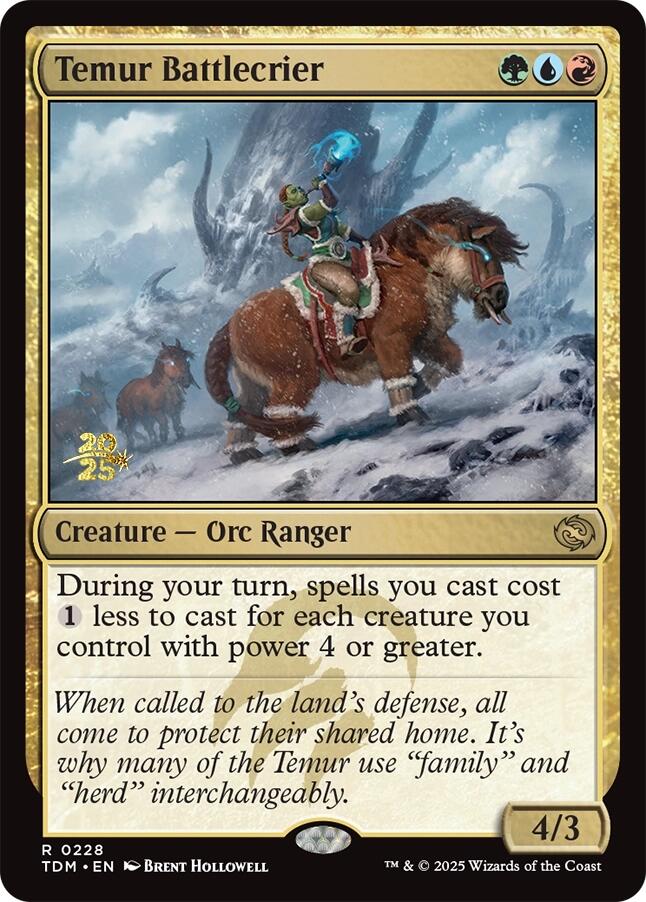 Temur Battlecrier [Tarkir: Dragonstorm Prerelease Promos] | Rock City Comics