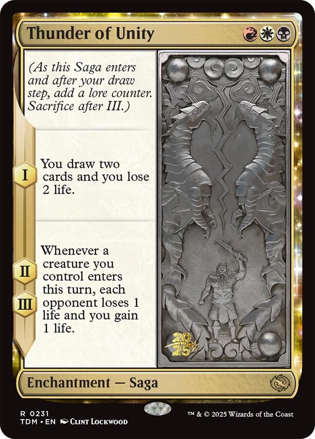 Thunder of Unity [Tarkir: Dragonstorm Prerelease Promos] | Rock City Comics
