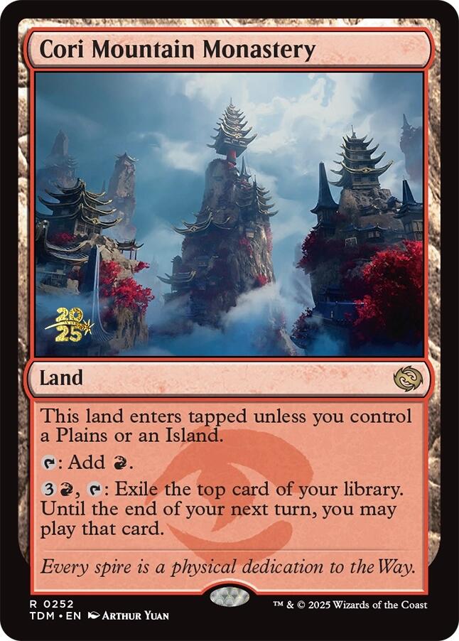 Cori Mountain Monastery [Tarkir: Dragonstorm Prerelease Promos] | Rock City Comics