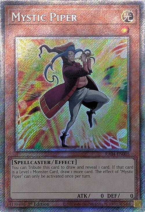 Mystic Piper [RA04-EN005] Platinum Secret Rare | Rock City Comics