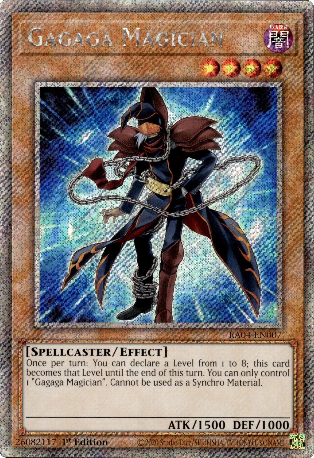 Gagaga Magician [RA04-EN007] Platinum Secret Rare | Rock City Comics