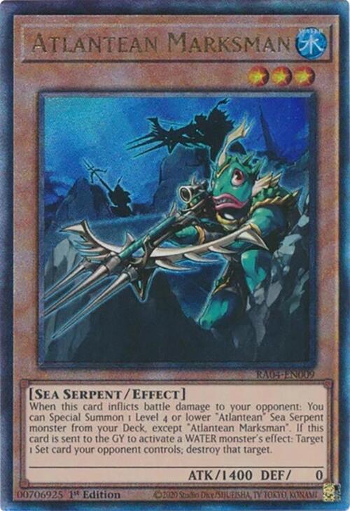 Atlantean Marksman [RA04-EN009] Prismatic Ultimate Rare | Rock City Comics