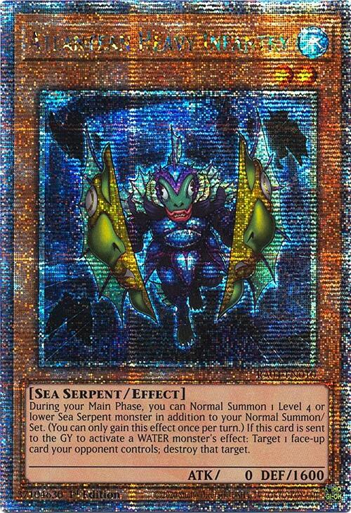 Atlantean Heavy Infantry [RA04-EN010] Quarter Century Secret Rare | Rock City Comics