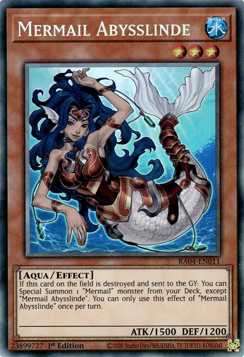 Mermail Abysslinde [RA04-EN011] Prismatic Collector's Rare | Rock City Comics