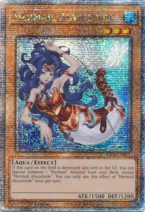 Mermail Abysslinde [RA04-EN011] Quarter Century Secret Rare | Rock City Comics