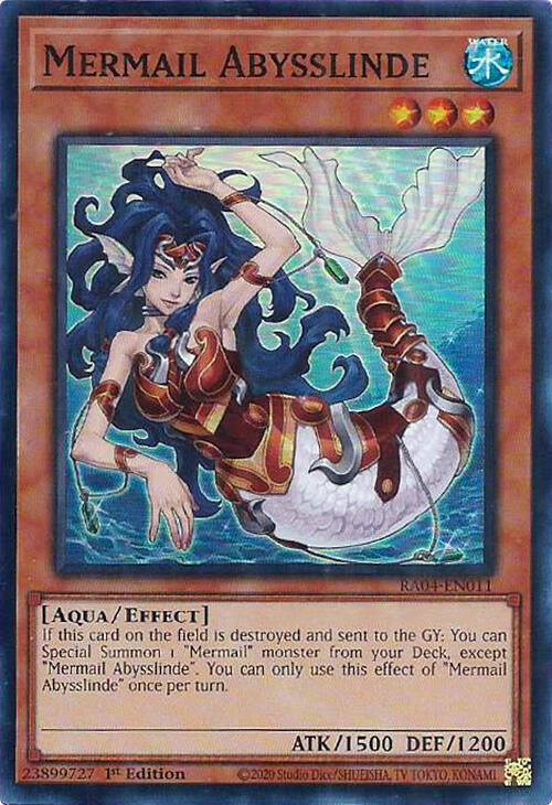 Mermail Abysslinde [RA04-EN011] Super Rare | Rock City Comics