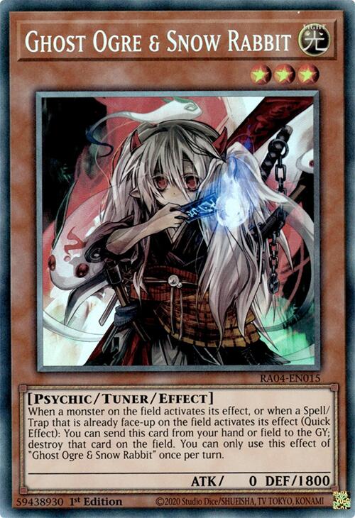 Ghost Ogre & Snow Rabbit [RA04-EN015] Prismatic Collector's Rare | Rock City Comics