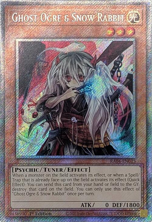 Ghost Ogre & Snow Rabbit [RA04-EN015] Platinum Secret Rare | Rock City Comics