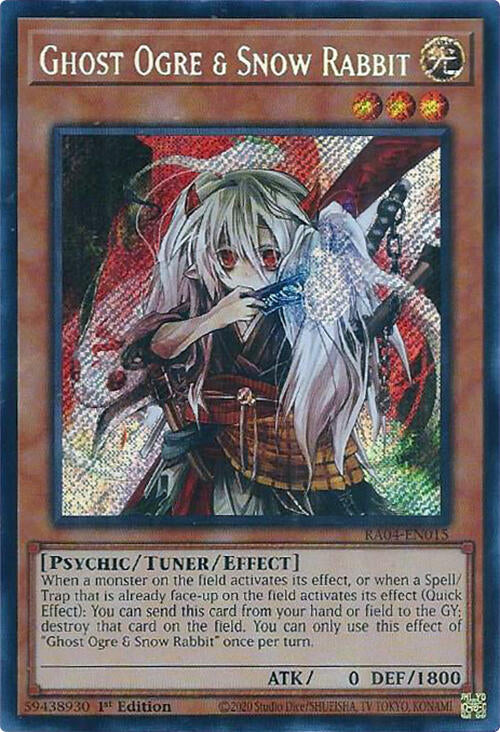 Ghost Ogre & Snow Rabbit [RA04-EN015] Secret Rare | Rock City Comics