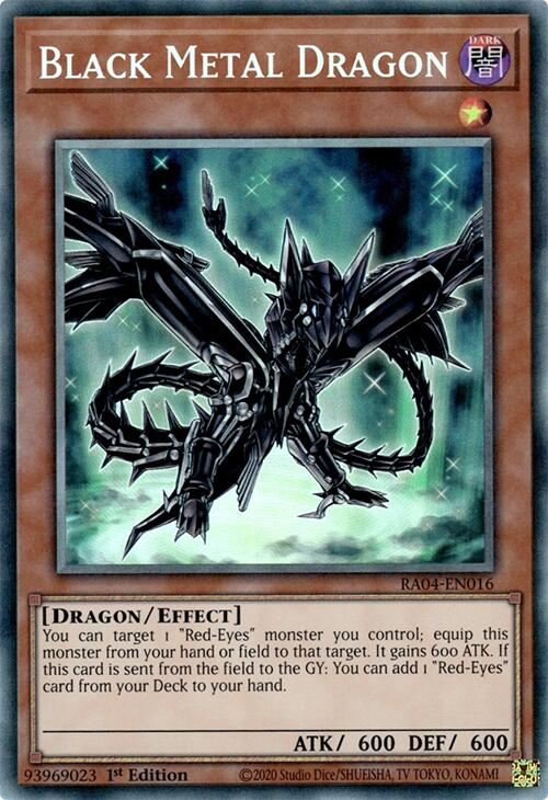 Black Metal Dragon [RA04-EN016] Prismatic Collector's Rare | Rock City Comics