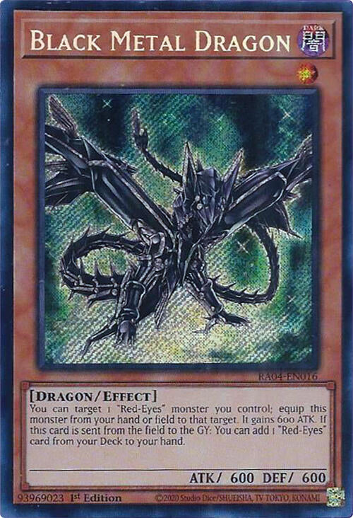 Black Metal Dragon [RA04-EN016] Secret Rare | Rock City Comics