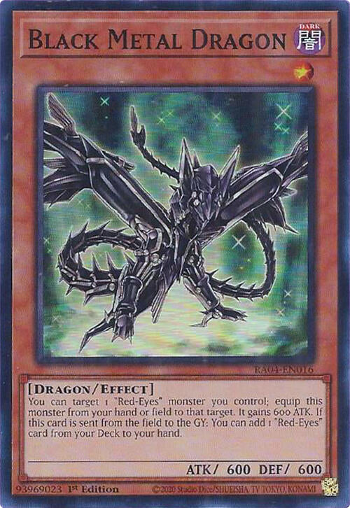 Black Metal Dragon [RA04-EN016] Super Rare | Rock City Comics