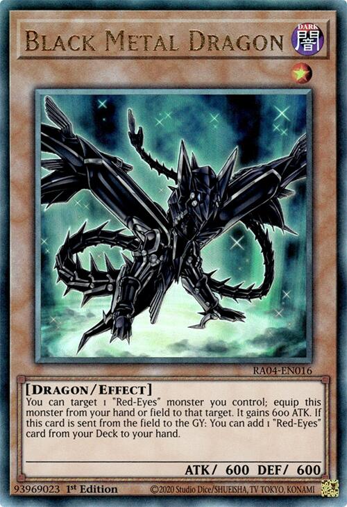Black Metal Dragon [RA04-EN016] Prismatic Ultimate Rare | Rock City Comics