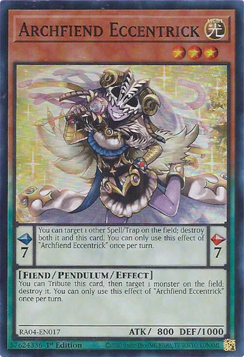 Archfiend Eccentrick [RA04-EN017] Super Rare | Rock City Comics