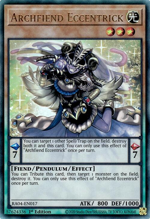 Archfiend Eccentrick [RA04-EN017] Prismatic Ultimate Rare | Rock City Comics