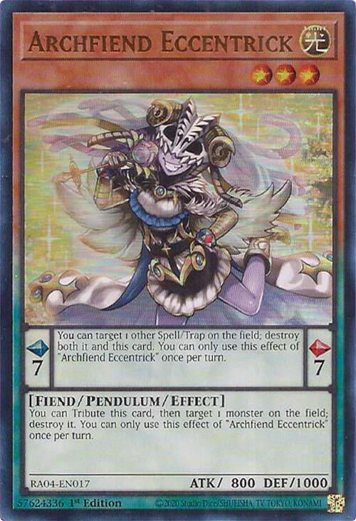 Archfiend Eccentrick [RA04-EN017] Ultra Rare | Rock City Comics