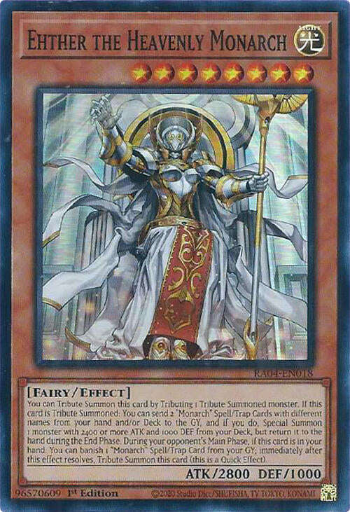 Ehther the Heavenly Monarch [RA04-EN018] Super Rare | Rock City Comics