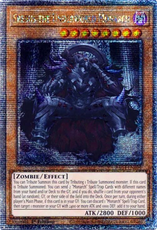Erebus the Underworld Monarch [RA04-EN019] Quarter Century Secret Rare | Rock City Comics