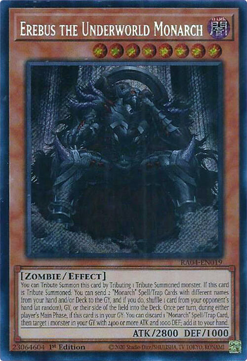 Erebus the Underworld Monarch [RA04-EN019] Secret Rare | Rock City Comics