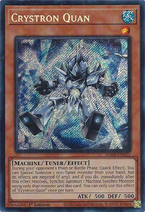 Crystron Quan [RA04-EN021] Secret Rare | Rock City Comics