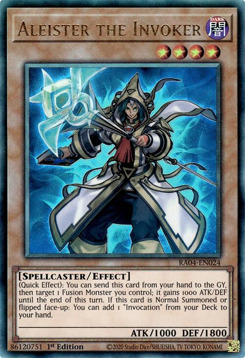 Aleister the Invoker (Alternate Art) [RA04-EN024] Prismatic Ultimate Rare | Rock City Comics