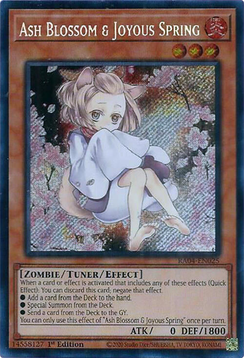 Ash Blossom & Joyous Spring (Alternate Art) [RA04-EN025] Secret Rare | Rock City Comics
