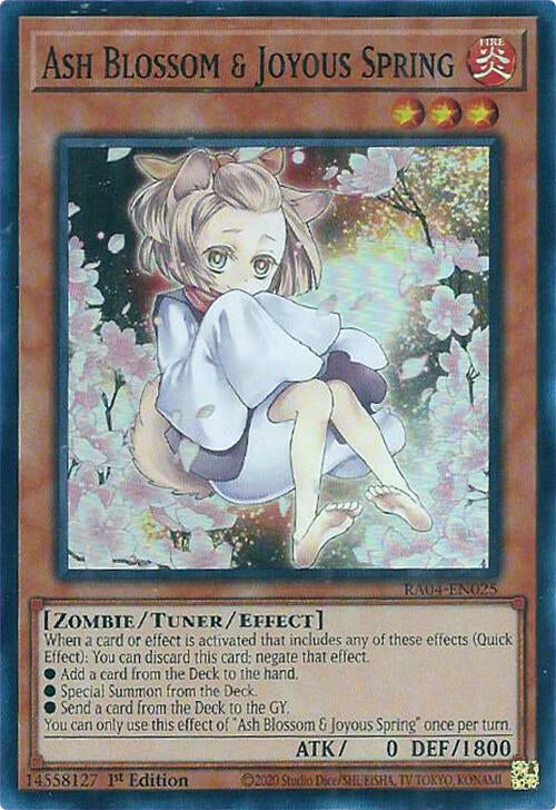 Ash Blossom & Joyous Spring (Alternate Art) [RA04-EN025] Super Rare | Rock City Comics