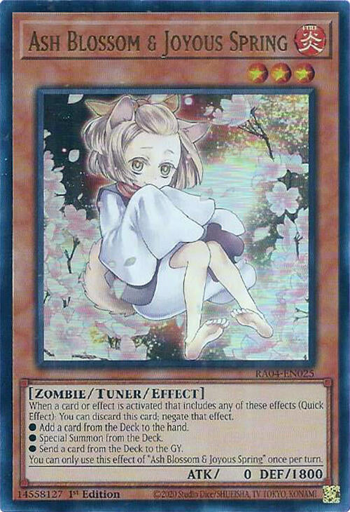 Ash Blossom & Joyous Spring (Alternate Art) [RA04-EN025] Ultra Rare | Rock City Comics