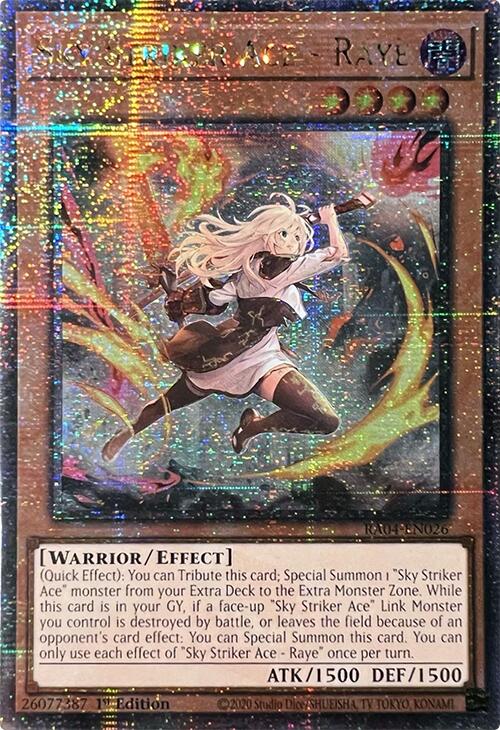Sky Striker Ace - Raye (New Art) [RA04-EN026] Quarter Century Secret Rare | Rock City Comics