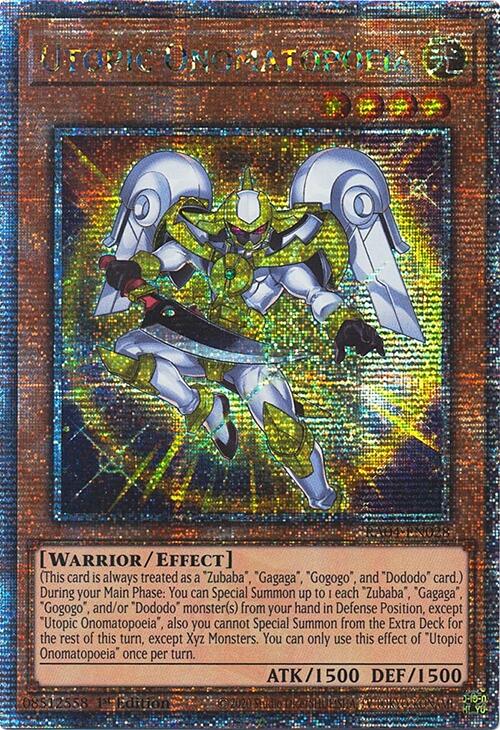 Utopic Onomatopoeia [RA04-EN028] Quarter Century Secret Rare | Rock City Comics