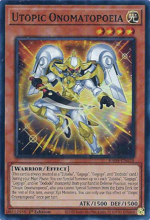 Utopic Onomatopoeia [RA04-EN028] Super Rare | Rock City Comics