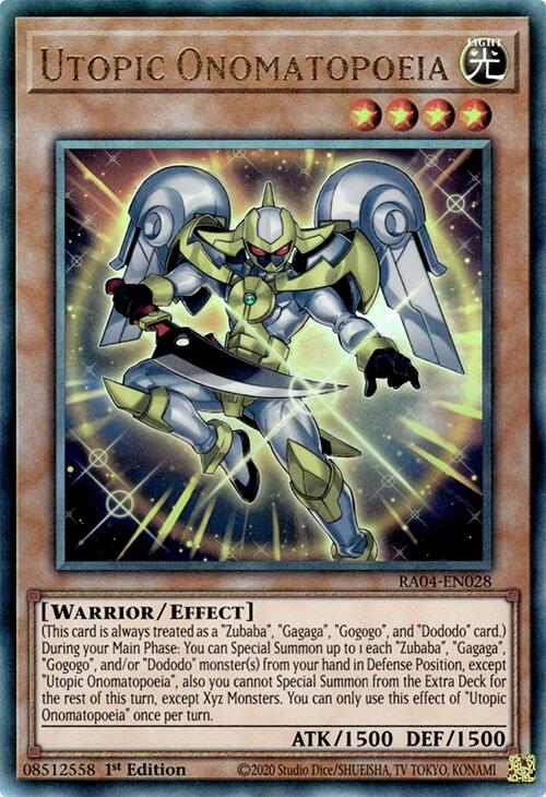 Utopic Onomatopoeia [RA04-EN028] Ultimate Rare | Rock City Comics