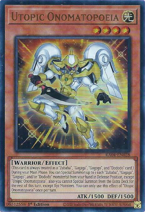 Utopic Onomatopoeia [RA04-EN028] Ultra Rare | Rock City Comics