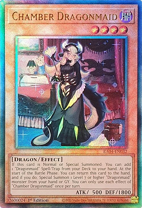 Chamber Dragonmaid [RA04-EN032] Prismatic Ultimate Rare | Rock City Comics