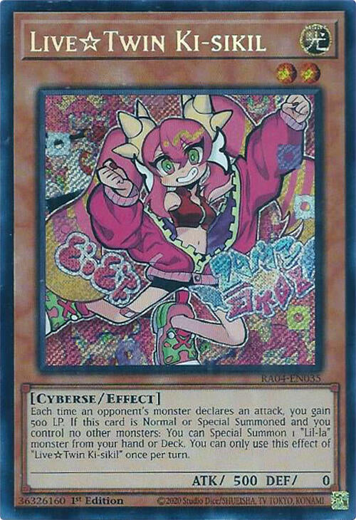 LiveTwin Ki-sikil [RA04-EN035] Secret Rare | Rock City Comics