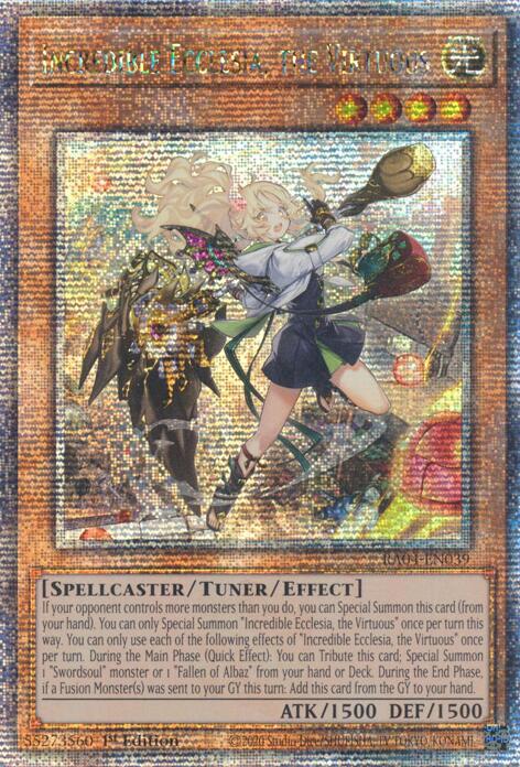 Incredible Ecclesia, the Virtuous (New Art) [RA04-EN039] Quarter Century Secret Rare | Rock City Comics