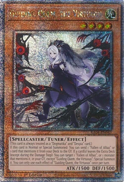Guiding Quem, the Virtuous [RA04-EN043] Quarter Century Secret Rare | Rock City Comics