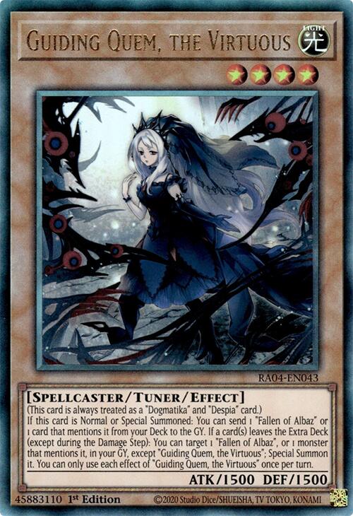 Guiding Quem, the Virtuous [RA04-EN043] Prismatic Ultimate Rare | Rock City Comics