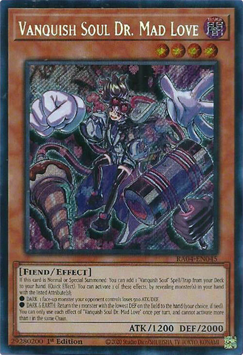 Vanquish Soul Dr. Mad Love [RA04-EN045] Secret Rare | Rock City Comics