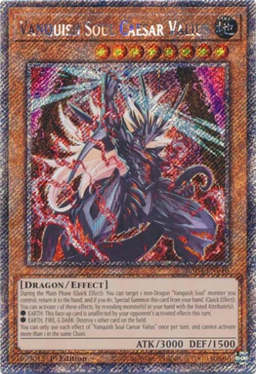 Vanquish Soul Caesar Valius [RA04-EN046] Platinum Secret Rare | Rock City Comics