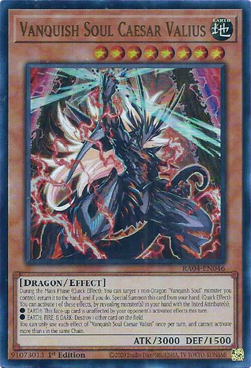 Vanquish Soul Caesar Valius [RA04-EN046] Ultra Rare | Rock City Comics