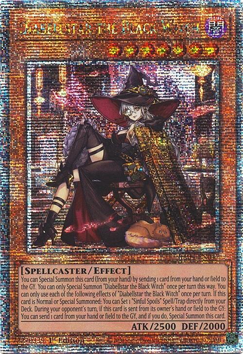 Diabellstar the Black Witch (New Art) [RA04-EN047] Quarter Century Secret Rare | Rock City Comics