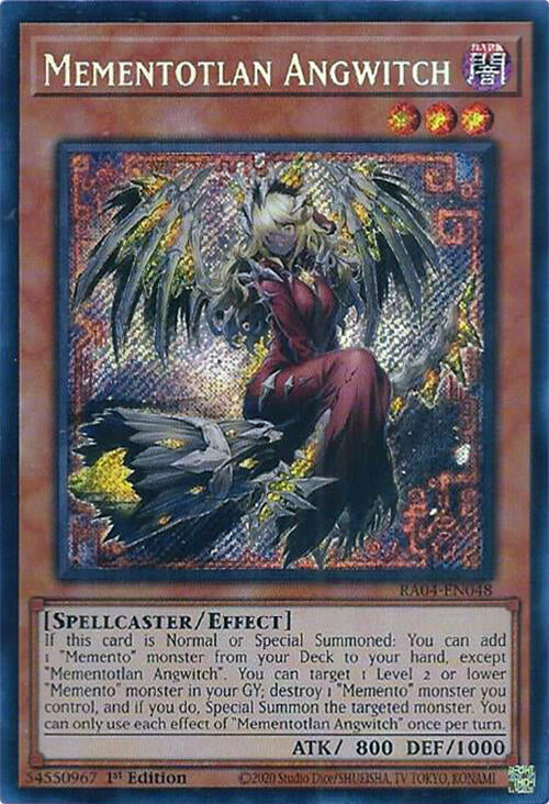 Mementotlan Angwitch [RA04-EN048] Secret Rare | Rock City Comics