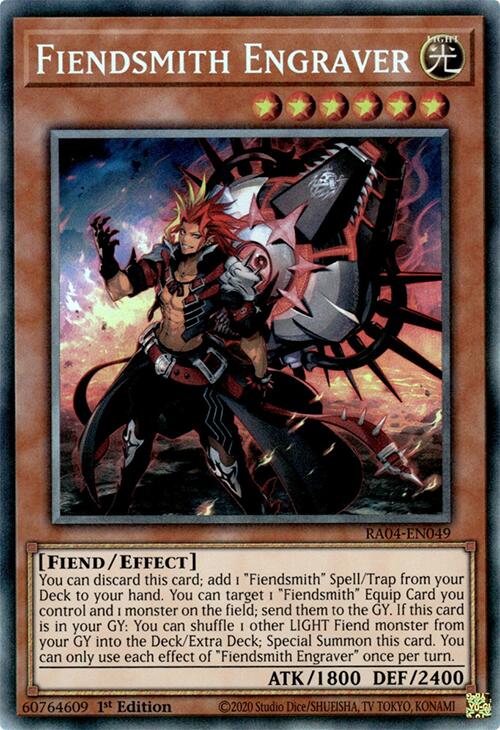 Fiendsmith Engraver [RA04-EN049] Prismatic Collector's Rare | Rock City Comics