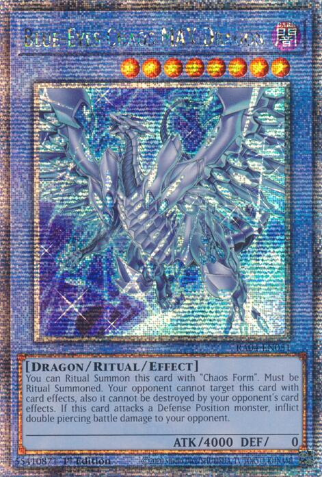 Blue-Eyes Chaos MAX Dragon (New Art) [RA04-EN051] Quarter Century Secret Rare | Rock City Comics