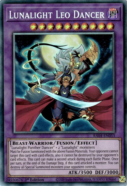 Lunalight Leo Dancer [RA04-EN053] Prismatic Collector's Rare | Rock City Comics