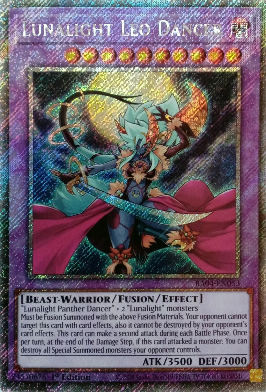 Lunalight Leo Dancer [RA04-EN053] Platinum Secret Rare | Rock City Comics