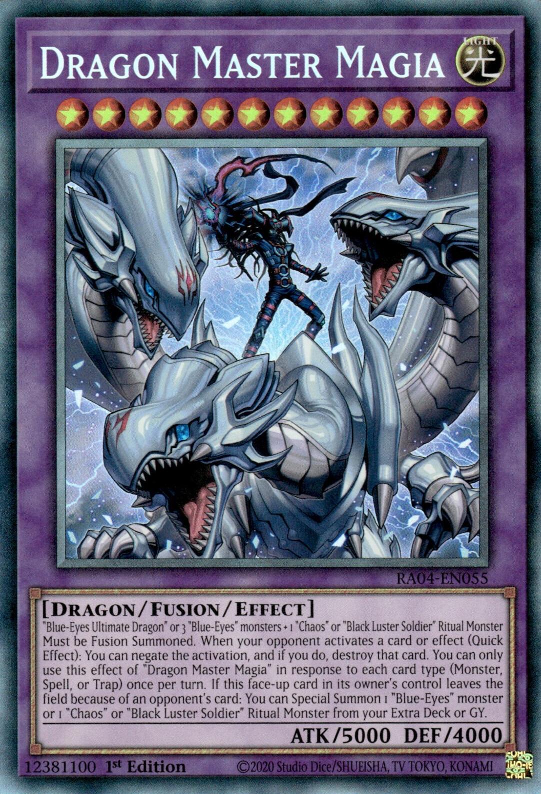 Dragon Master Magia [RA04-EN055] Prismatic Collector's Rare | Rock City Comics