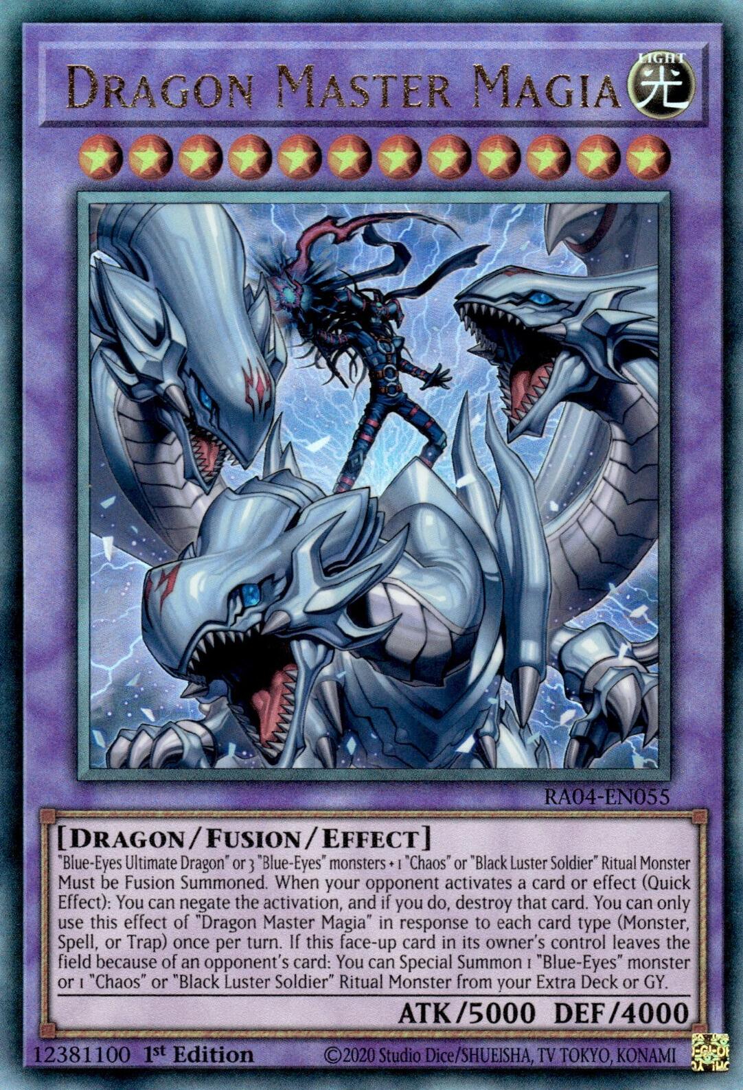 Dragon Master Magia [RA04-EN055] Prismatic Ultimate Rare | Rock City Comics