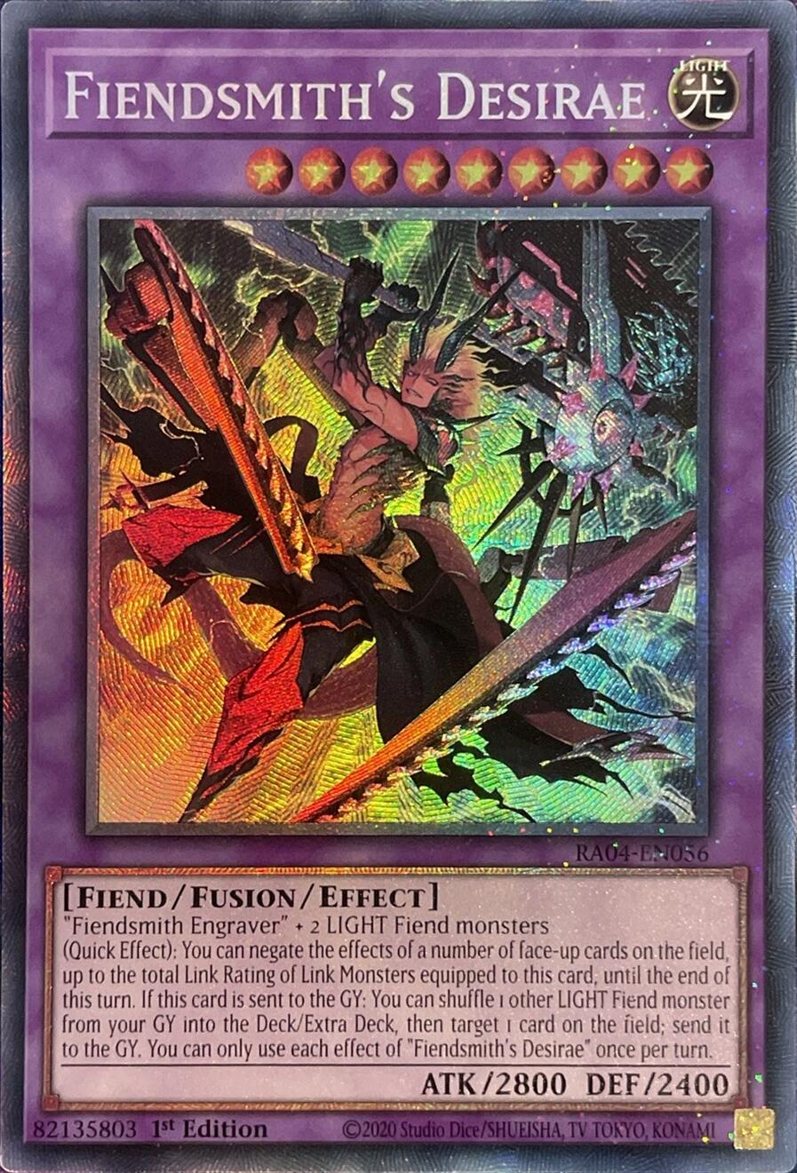 Fiendsmith's Desirae [RA04-EN056] Prismatic Collector's Rare | Rock City Comics